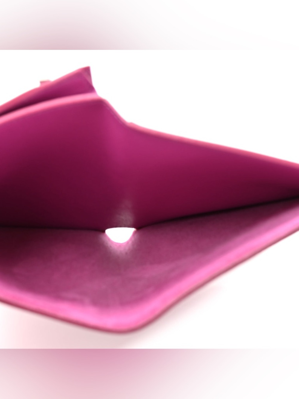 Grained Calfskin Medium Multifunction Strap Wallet Magenta - Picture 5 of 10